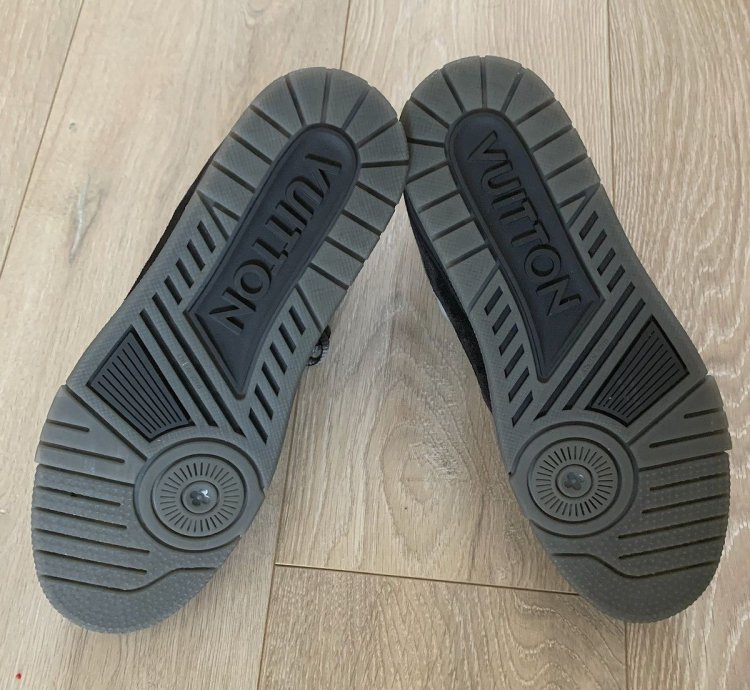 Louis Vuitton Lv 408 Trainer Grey Flannel Black