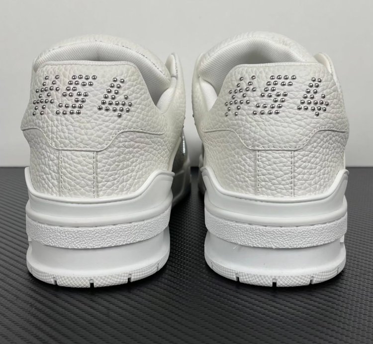 Lv Trainer White Calf Leather