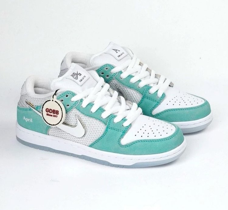 Nike Sb Dunk X April Skateboards Low Pro - Racer Blue Metallic Shoes
