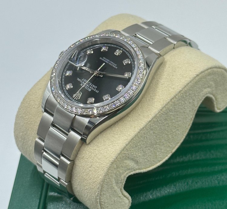 Rolex Datejust 36 Black Diamonds Oys