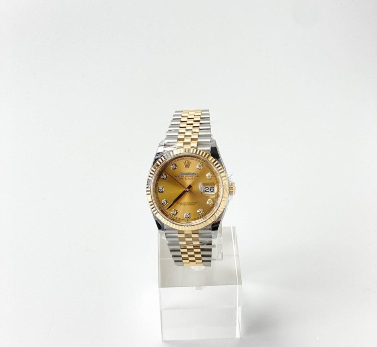 Rolex Datejust 36 Champagne Dial With Diamonds