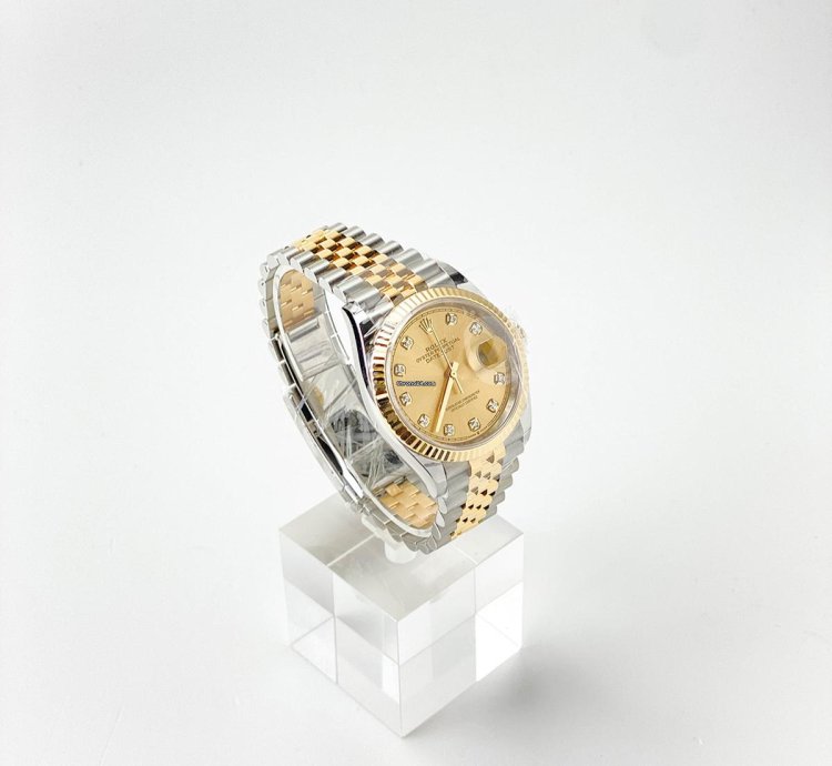 Rolex Datejust 36 Champagne Dial With Diamonds
