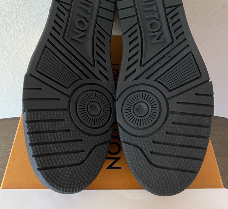 Louis Vuitton Lv Trainer Black Embossed Lv 11 Us 12