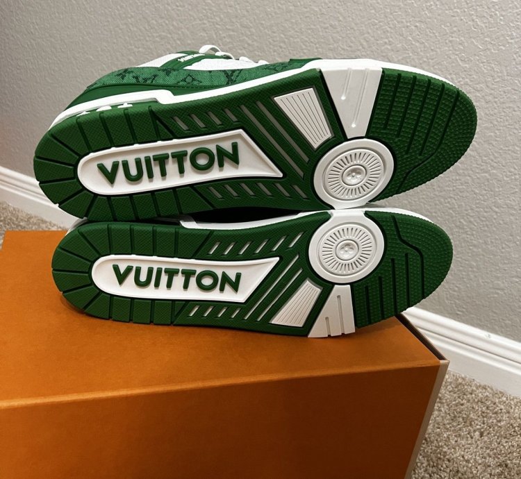 Louis Vuitton Lv Trainer Denim Green