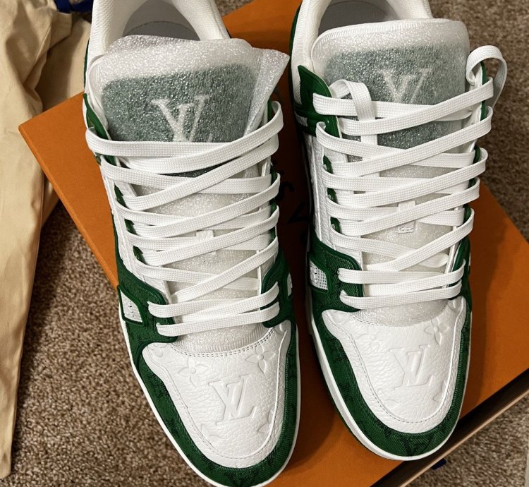 Louis Vuitton Lv Trainer Denim Green