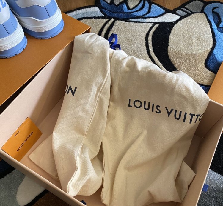 Louis Vuitton Lv Trainer Light Blue White Sneaker