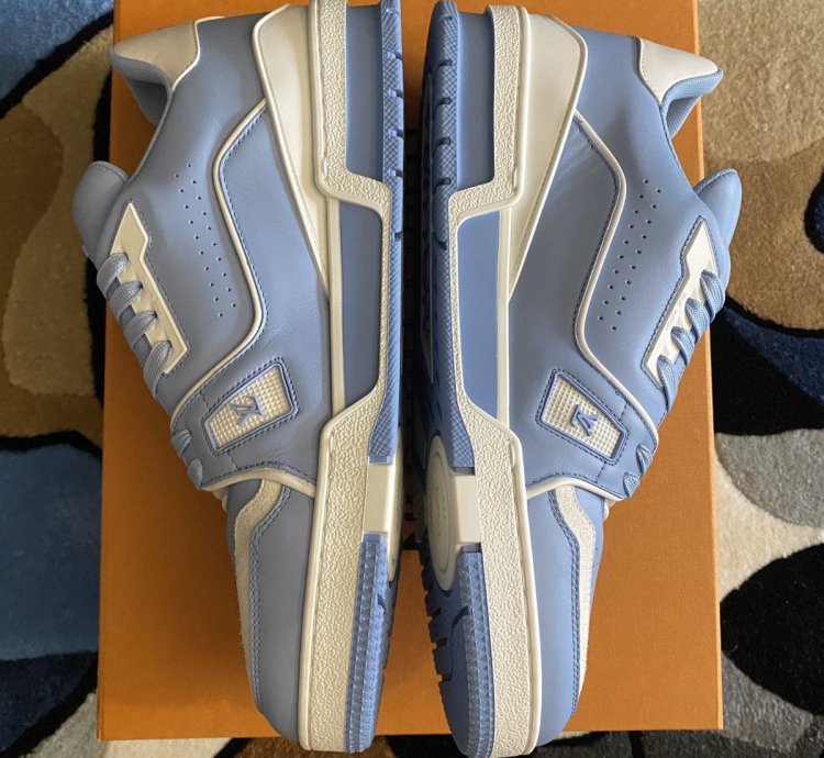 Louis Vuitton Lv Trainer Light Blue White Sneaker
