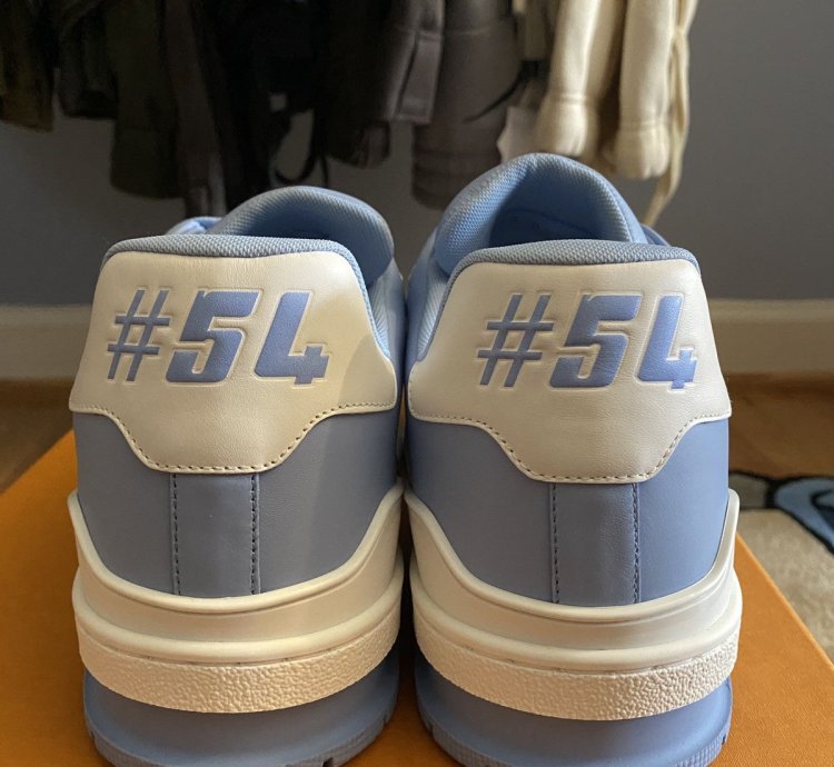 Louis Vuitton Lv Trainer Light Blue White Sneaker