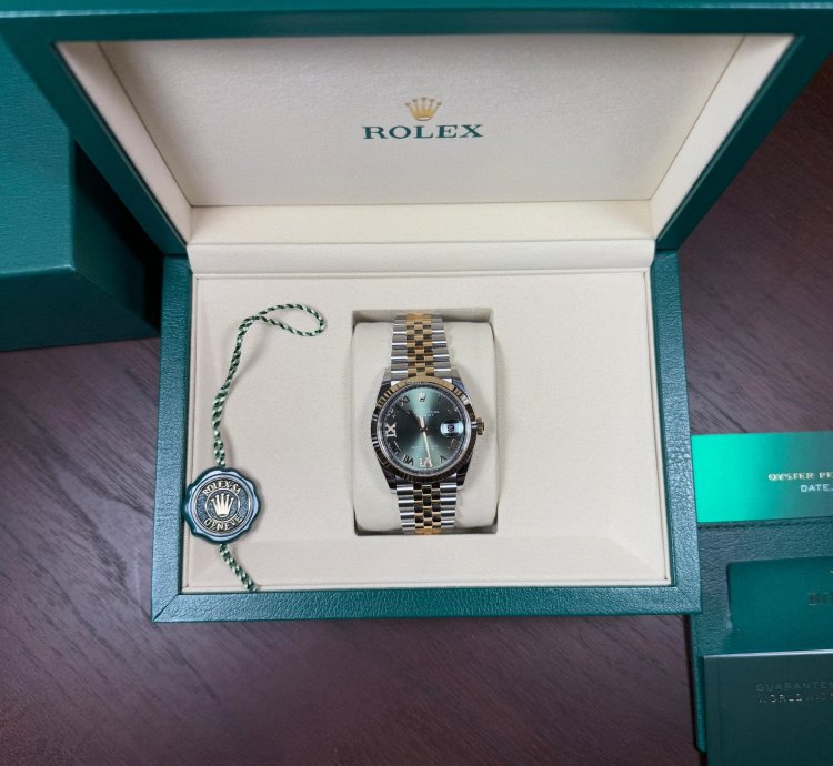 Rolex Datejust 36 Green Roman Dial