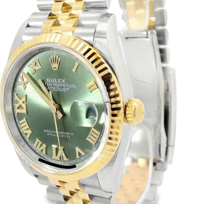 Rolex Datejust 36 Green Roman Dial