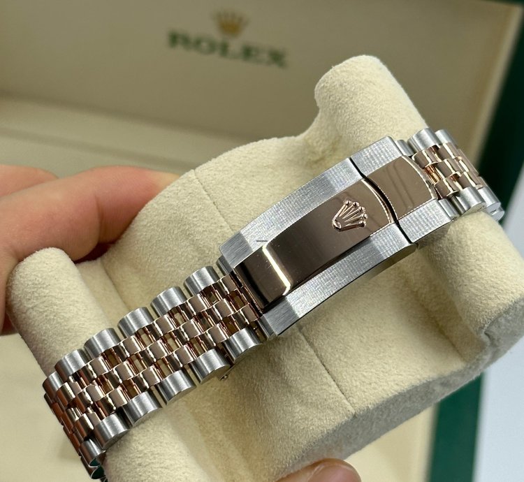 Rolex Datejust 36 Grey Motif Wave Fluted Jubilee Diamonds