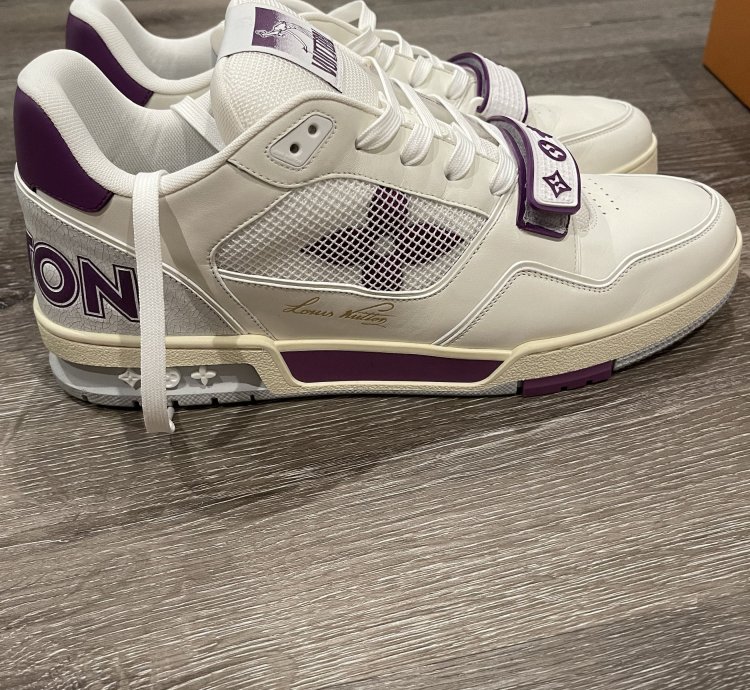 Louis Vuitton Lv Trainer Purple White