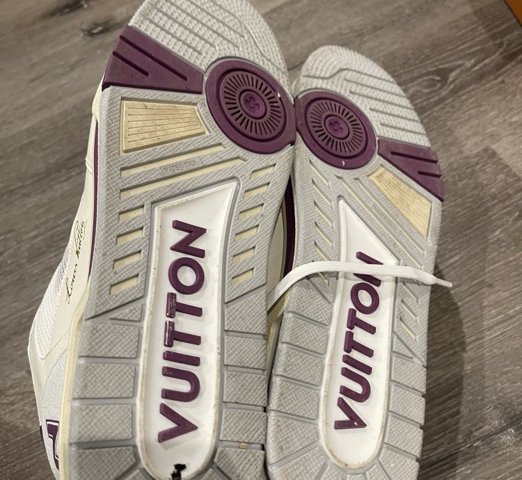 Louis Vuitton Lv Trainer Purple White