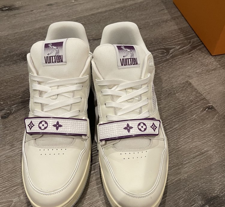 Louis Vuitton Lv Trainer Purple White
