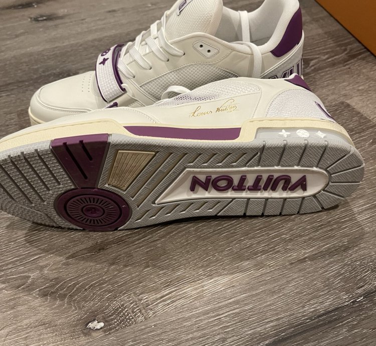Louis Vuitton Lv Trainer Purple White