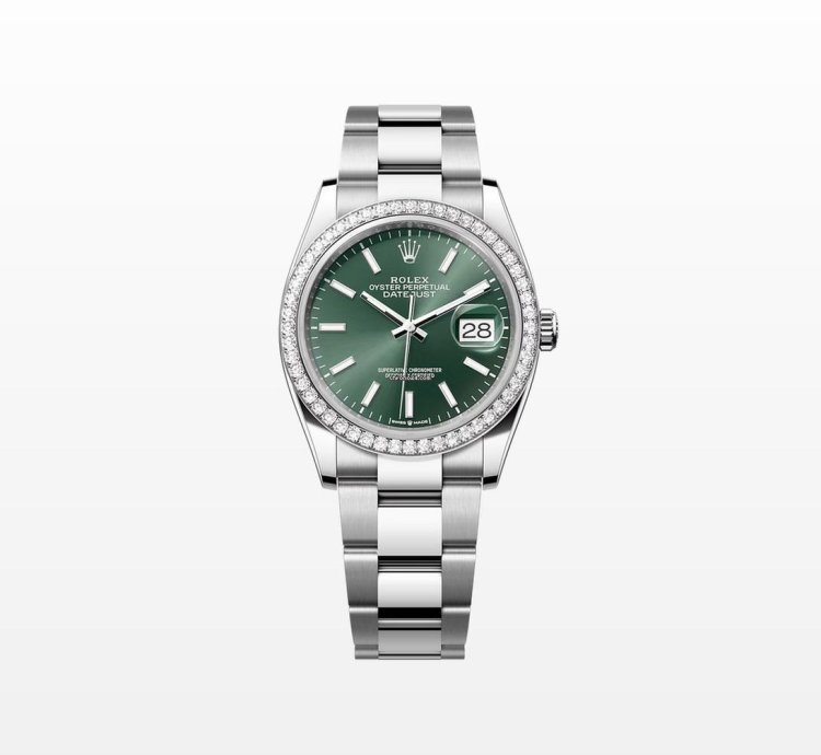 Rolex Datejust 36 Mint Green Index Oys