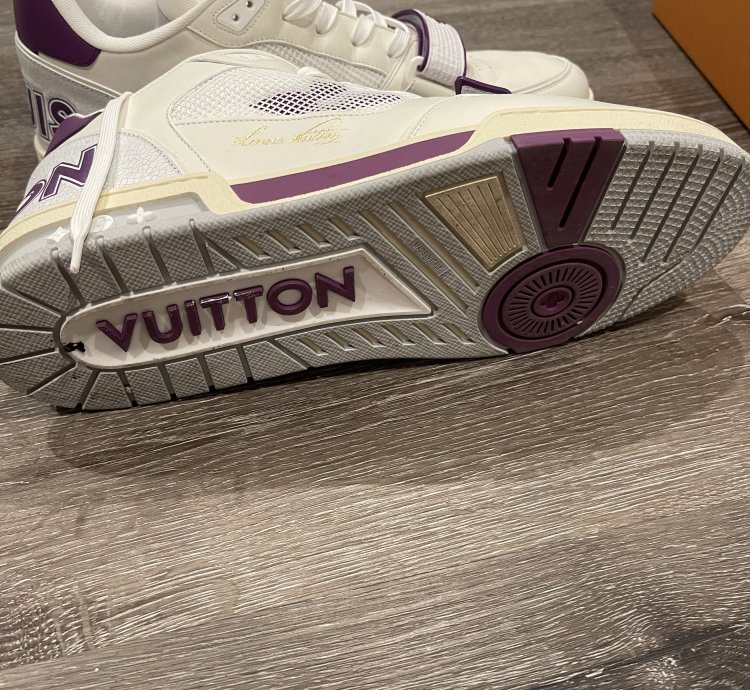 Louis Vuitton Lv Trainer Purple White