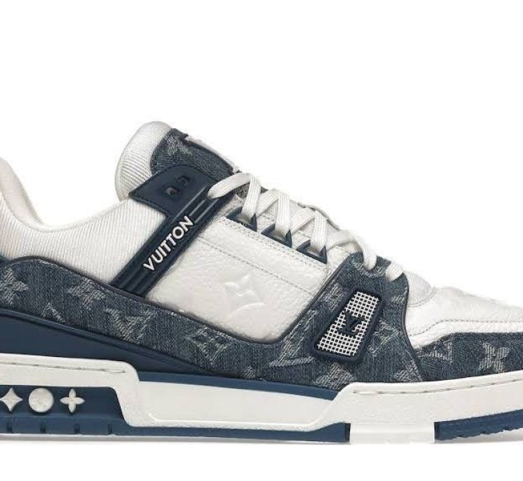Louis Vuitton Lv Trainer Sneaker Monogram Blue