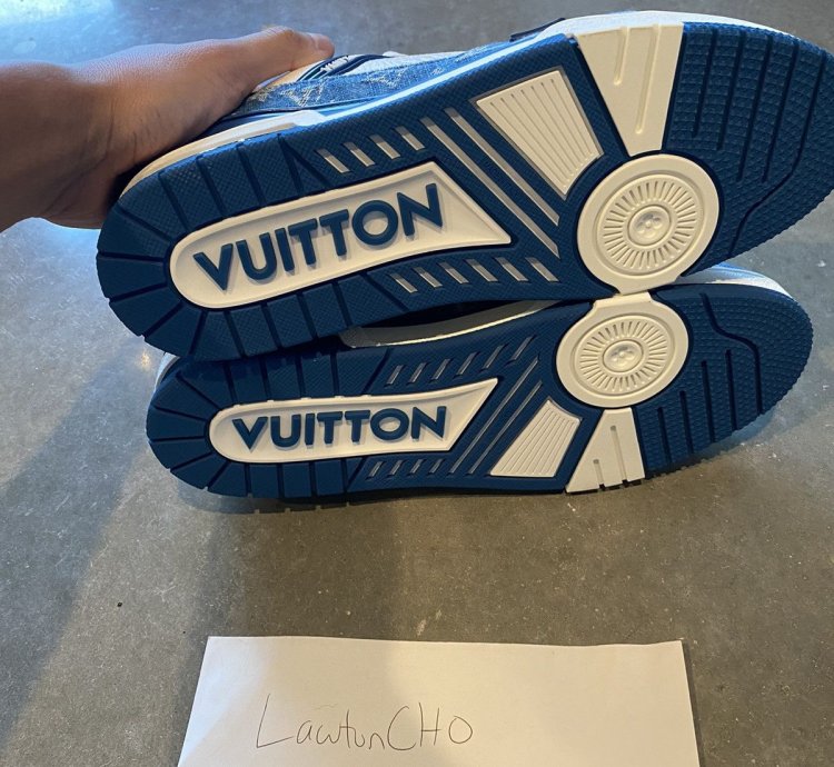 Louis Vuitton Lv Trainer Sneaker Monogram Blue