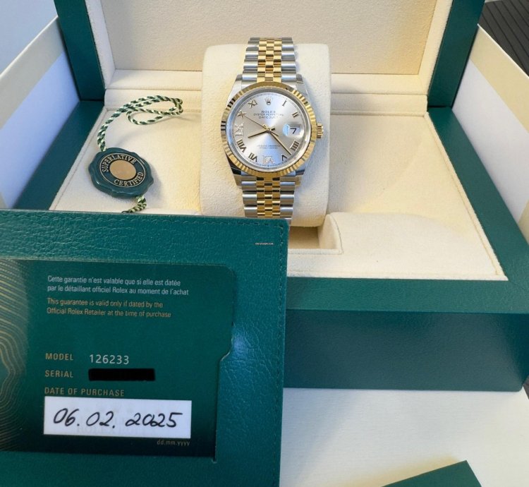 Rolex Datejust 36 Neu Ungetragen 02 2025