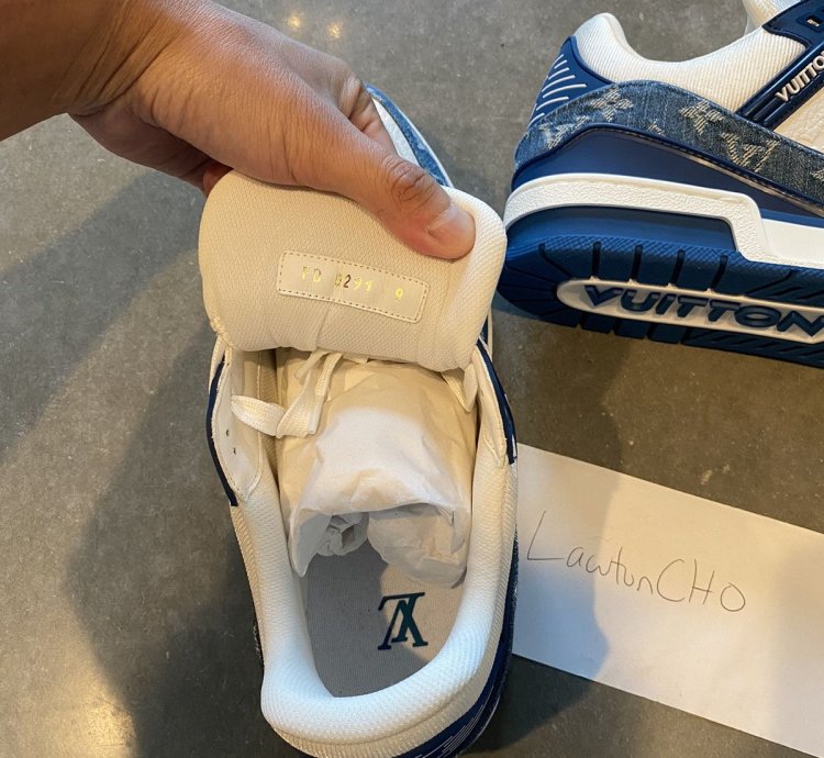 Louis Vuitton Lv Trainer Sneaker Monogram Blue