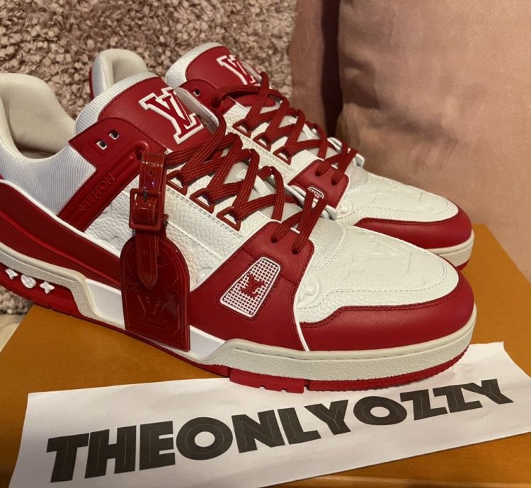 Louis Vuitton Lv Trainer Sneaker Product Red Lv 10 Us 11