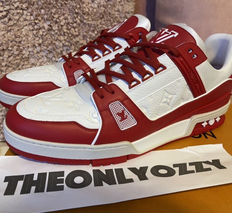 Louis Vuitton Lv Trainer Sneaker Product Red Lv 10 Us 11