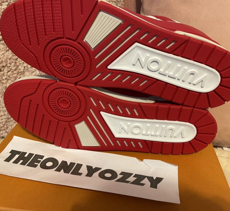 Louis Vuitton Lv Trainer Sneaker Product Red Lv 10 Us 11