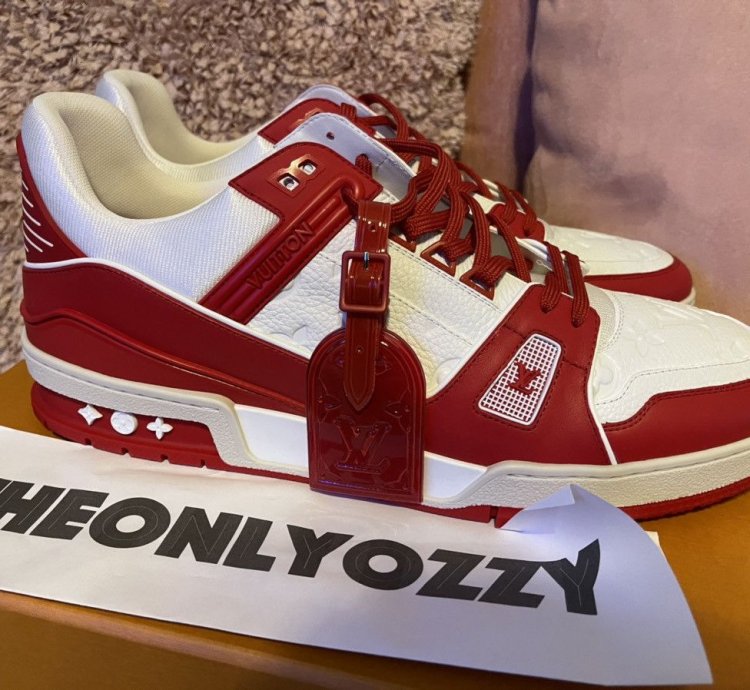Louis Vuitton Lv Trainer Sneaker Product Red Lv 10 Us 11