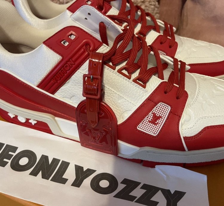 Louis Vuitton Lv Trainer Sneaker Product Red Lv 10 Us 11