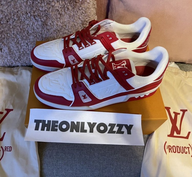 Louis Vuitton Lv Trainer Sneaker Product Red Lv 10 Us 11