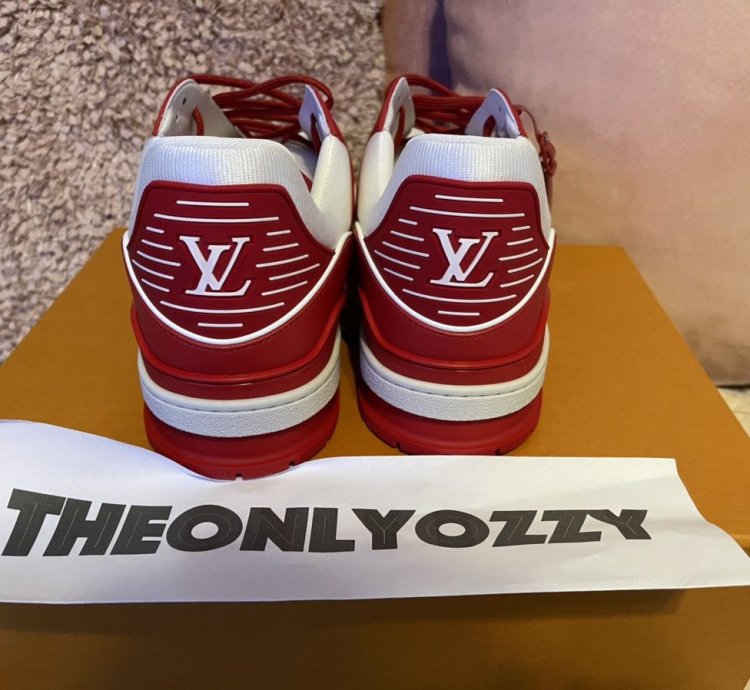 Louis Vuitton Lv Trainer Sneaker Product Red Lv 10 Us 11