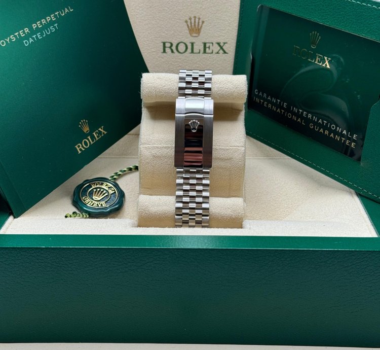 Rolex Datejust 36 New 2023 Blue Celebration Motif Diamond Dial Diamond Bezel Stainless Jubilee