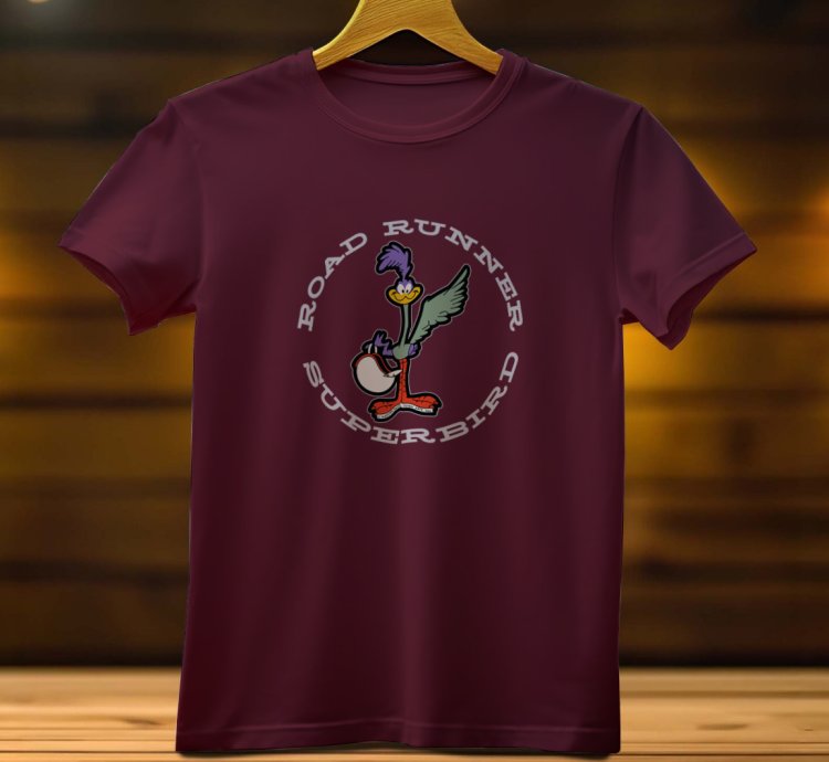Road Runner Super Bird Lgo Mens Tshirt Size Usa