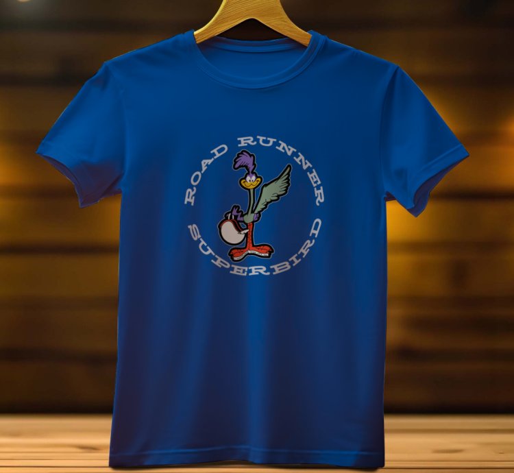 Road Runner Super Bird Lgo Mens Tshirt Size Usa
