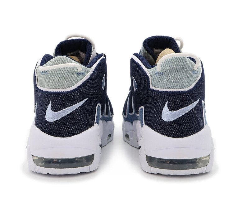 Nike Air More Uptempo 96 Denim White Obsidian Total Orange