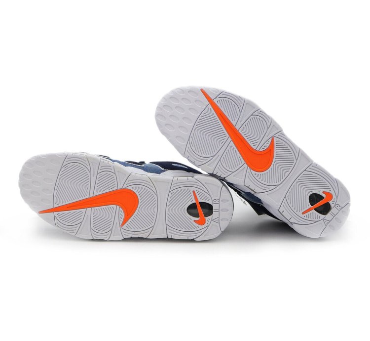 Nike Air More Uptempo 96 Denim White Obsidian Total Orange