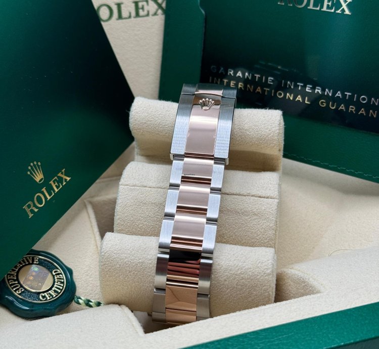 Rolex Datejust 36 New 2023 Chocolate Brown Index Dial Diamond Bezel Two Tone Rose Gold Oyster