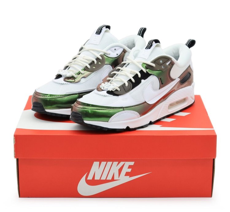 Nike Air Max 90 Futura Just Do It White Black Metallic