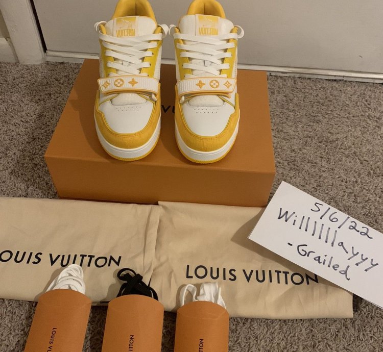 Louis Vuitton Lv Trainer Yellow
