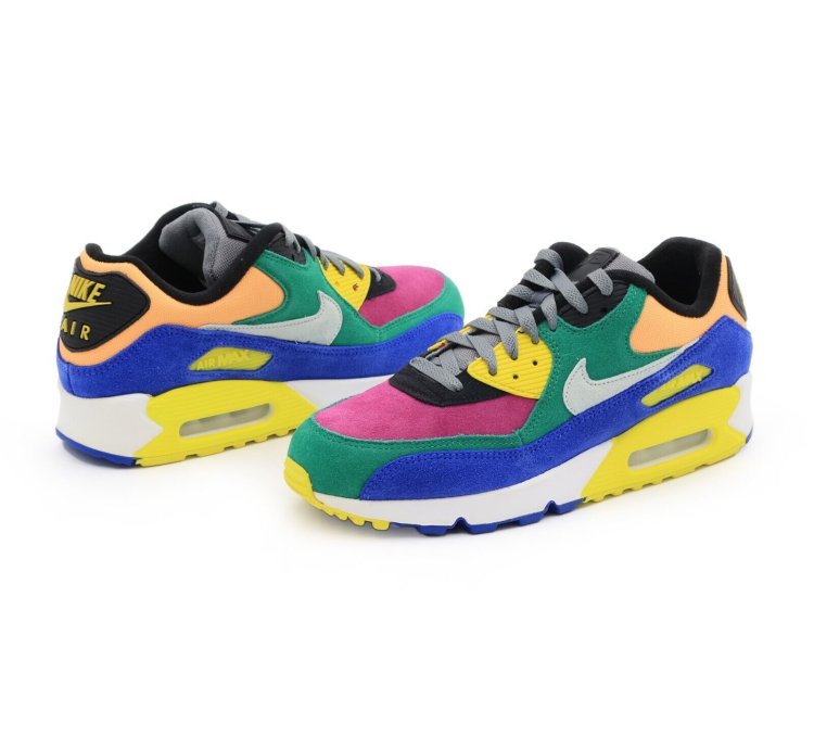 Nike Air Max 90 Viotech Lucid Green Game Royal Purple Yellow