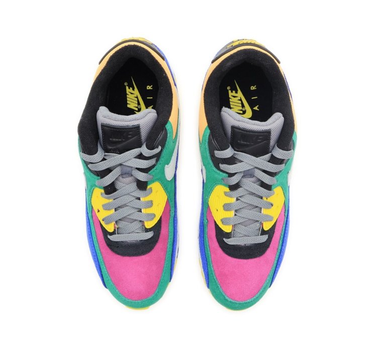 Nike Air Max 90 Viotech Lucid Green Game Royal Purple Yellow