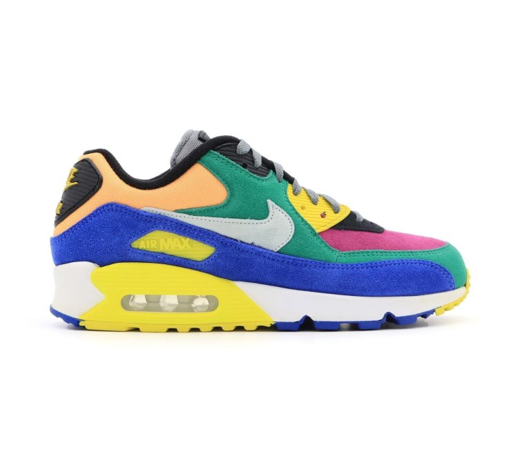 Nike Air Max 90 Viotech Lucid Green Game Royal Purple Yellow