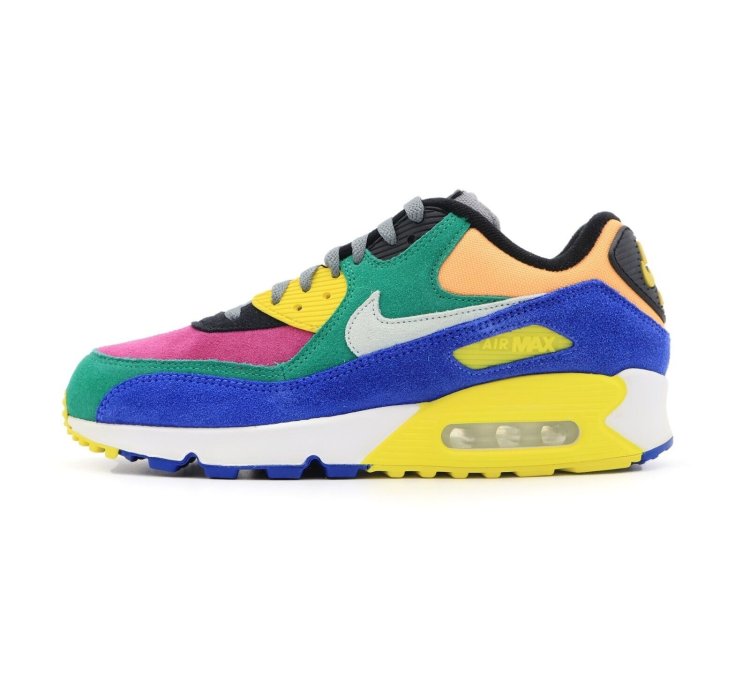 Nike Air Max 90 Viotech Lucid Green Game Royal Purple Yellow