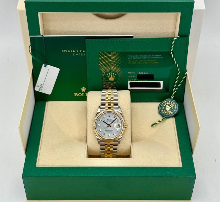 Rolex Datejust 36 New 2025 Datejust 36mm 126233 Mother Of Pearl Diamond Dial