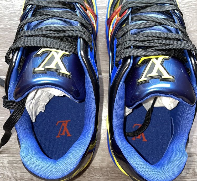 Louis Vuitton Marine Red Yellow Trainer Sneaker