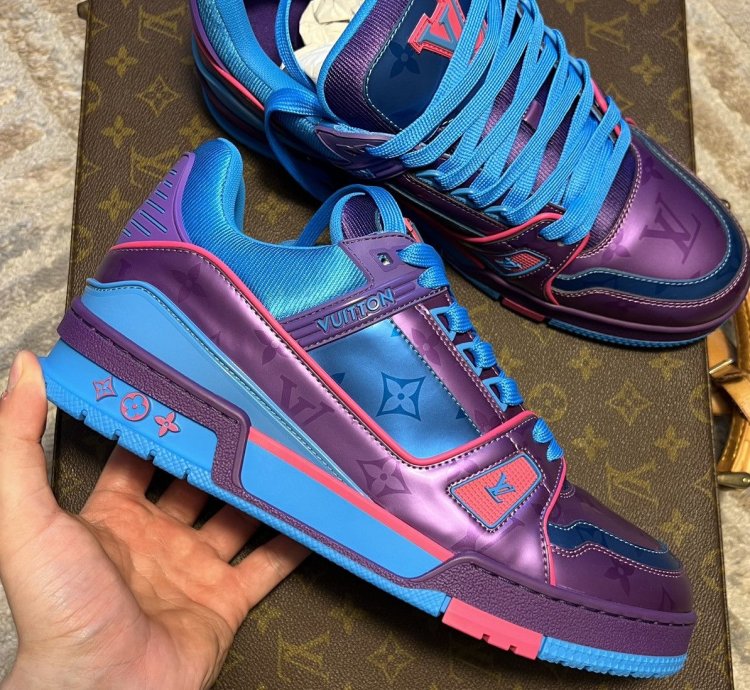 Louis Vuitton Metalic Purple Trainer