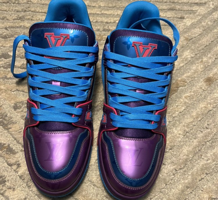 Louis Vuitton Metalic Purple Trainer