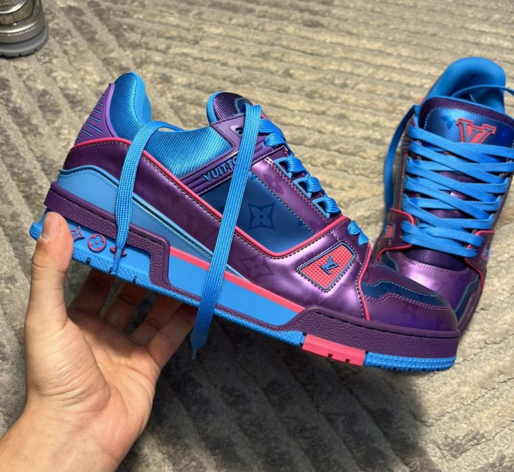 Louis Vuitton Metalic Purple Trainer