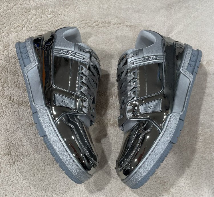 Louis Vuitton Mirror Silver Trainer Sneaker